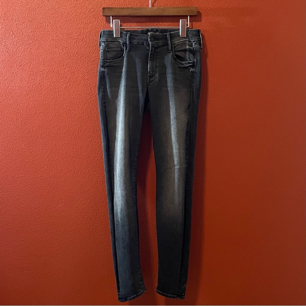 Mother Women’s The Looker Faded Vintage Black Cat Got Your Tongue‎ Skinny Jeans